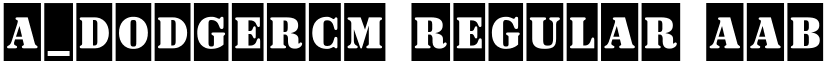 a_DodgerCm Regular font