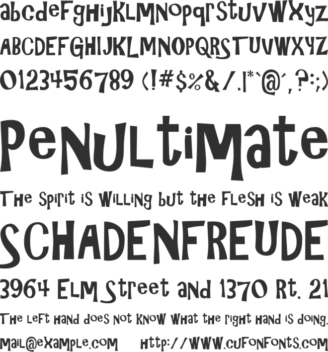 AR CHRISTY font preview