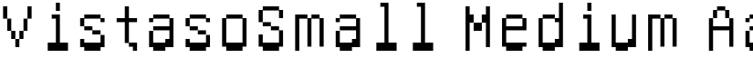 VistasoSmall Medium font