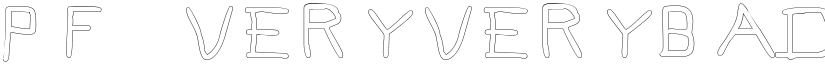 Pf_veryverybadfont7 Outline font