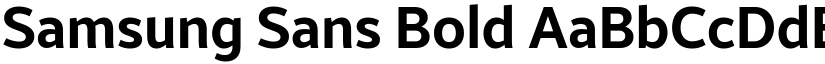 Samsung Sans Bold font