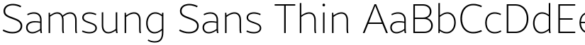 Samsung Sans Thin font