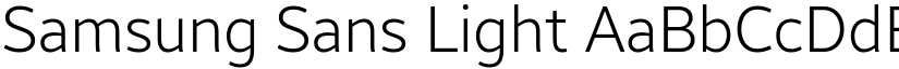 Samsung Sans Light font