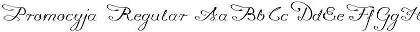 Promocyja Regular font
