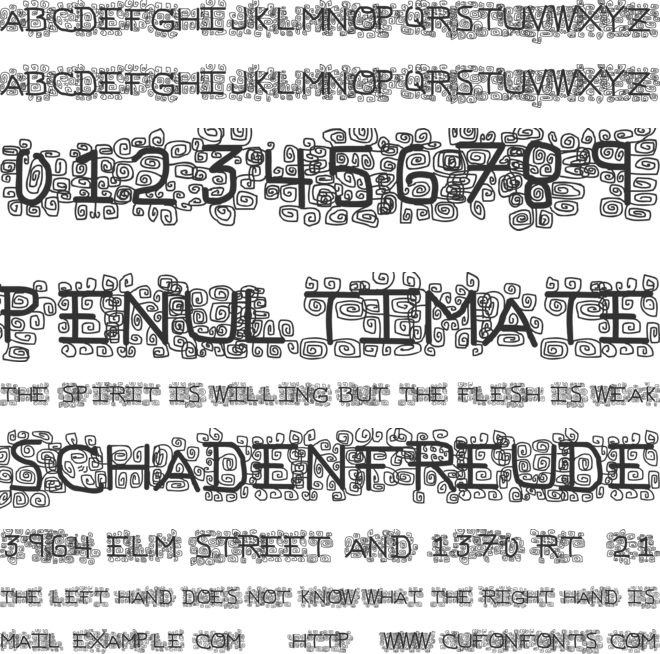 PFveryverybadfont font preview