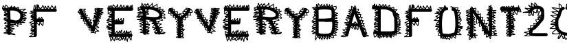 pf_veryverybadfont20 font
