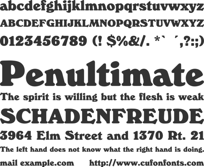 WindsorEF font preview