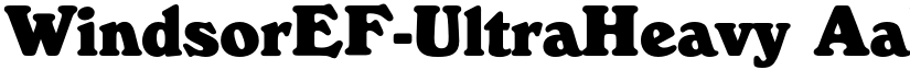 WindsorEF-UltraHeavy font