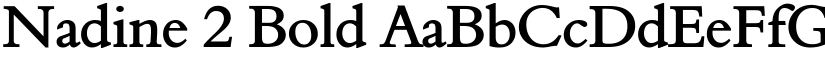 Nadine 2 Bold font