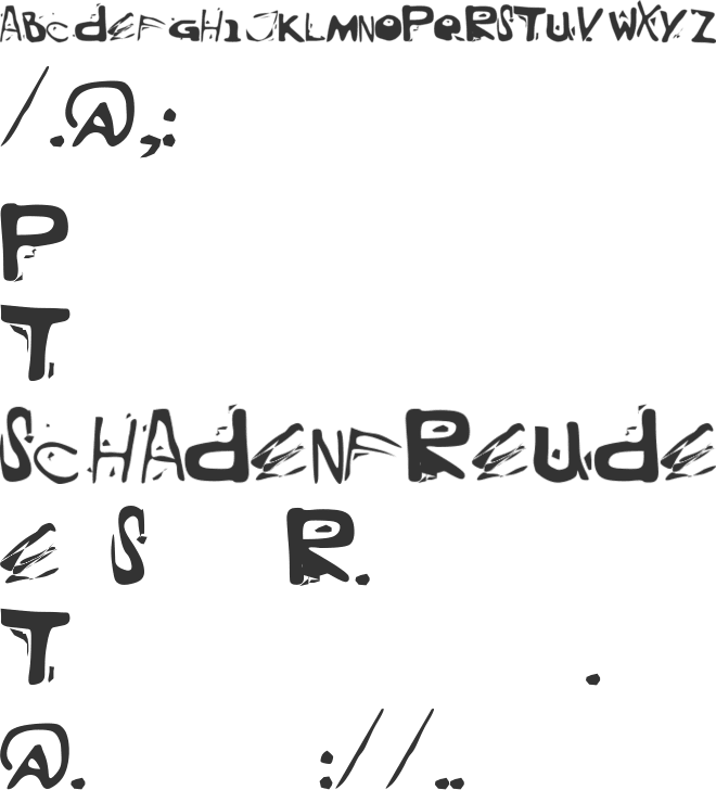 Evil Mail font preview