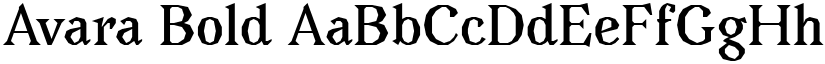 Avara Bold font