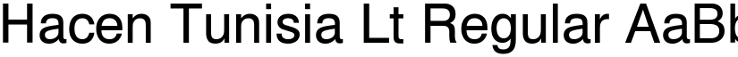 Hacen Tunisia Lt Regular font