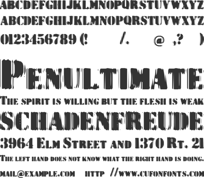 Dr. Enoksen font preview