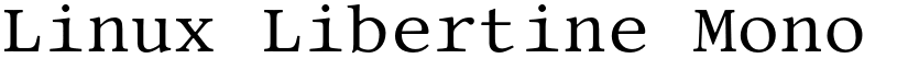 Linux Libertine Mono O Mono font