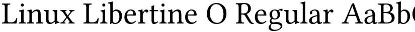 Linux Libertine O Regular font