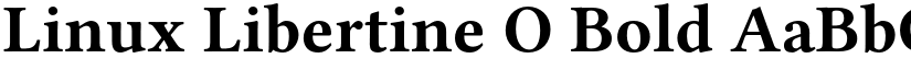 Linux Libertine O Bold font