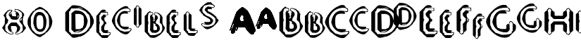 80 Decibels font