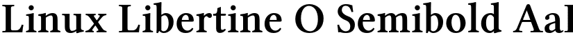 Linux Libertine O Semibold font
