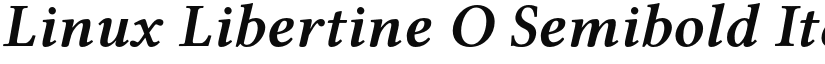 Linux Libertine O Semibold Italic font