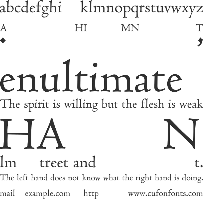 Museum font preview