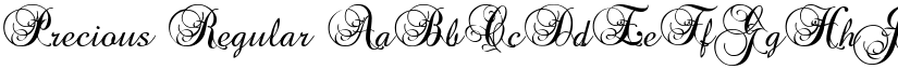 Precious Regular font