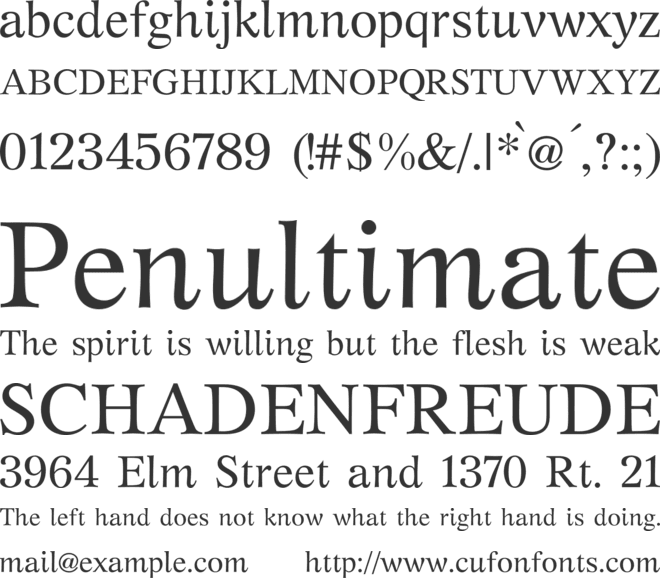 GFS Artemisia font preview