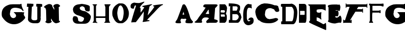 Gun Show font