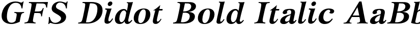 GFS Didot Bold Italic font