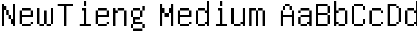 NewTieng Medium font