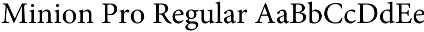 Minion Pro Regular font