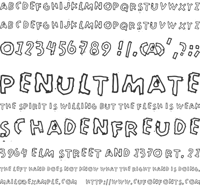 Merkurius font preview