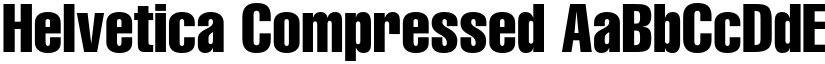 Helvetica Compressed font