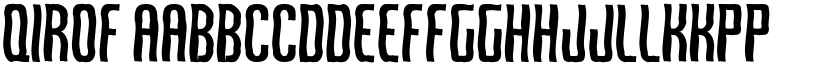 Qirof font