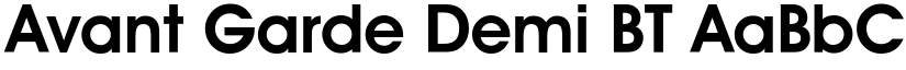 Avant Garde Demi BT font