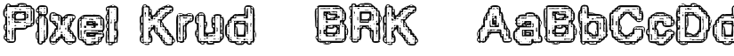 Pixel Krud (BRK) font