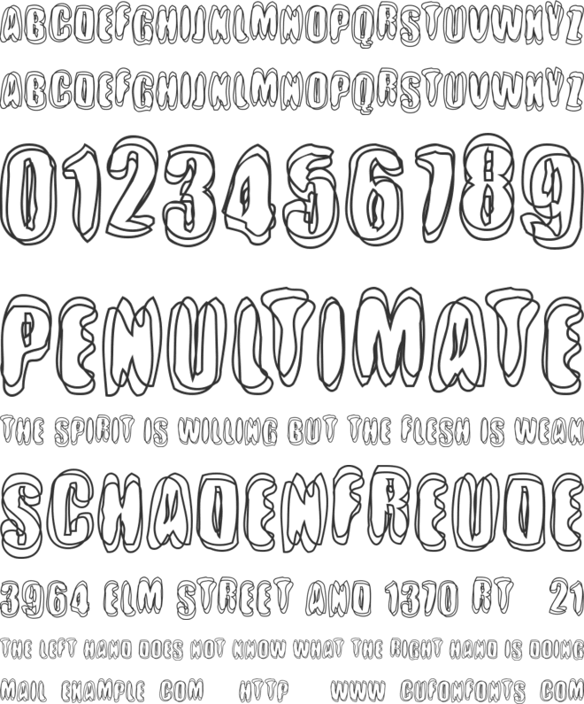 Crotchrot font preview