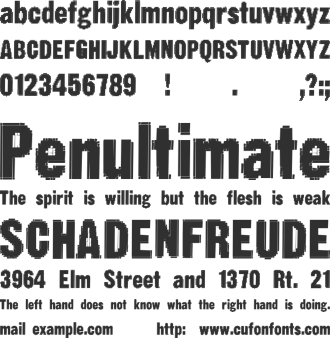 Static Age Fine Tuning font preview