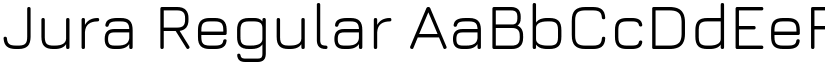 Jura Regular font