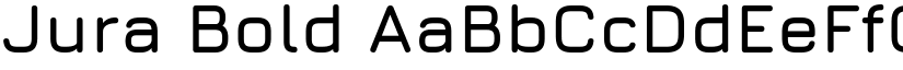 Jura Bold font