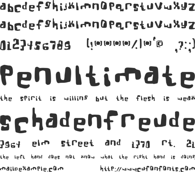 Real Bttsoief font preview