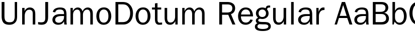 UnJamoDotum Regular font