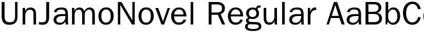 UnJamoNovel Regular font