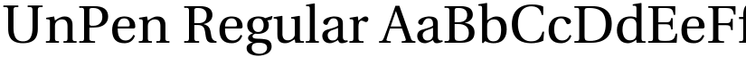 UnPen Regular font