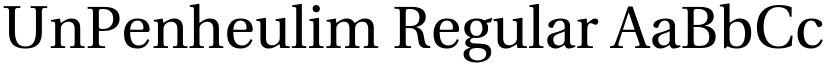 UnPenheulim Regular font