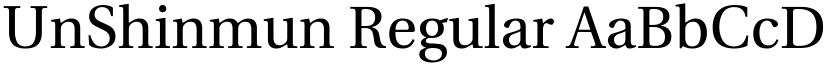 UnShinmun Regular font