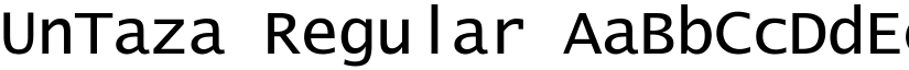 UnTaza Regular font