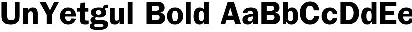 UnYetgul Bold font