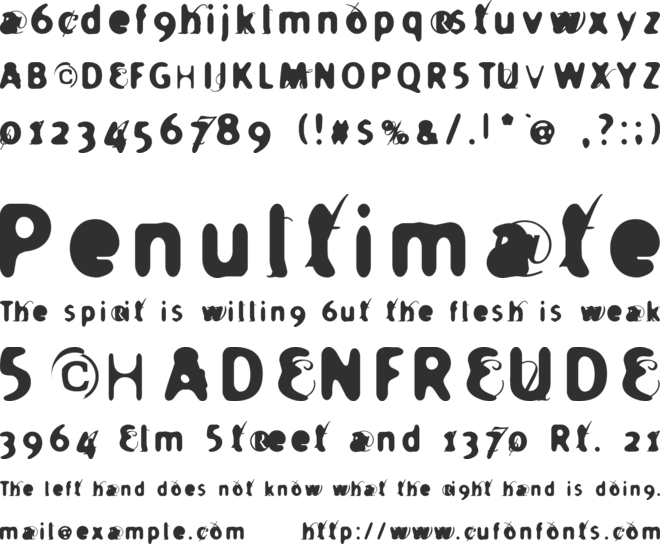 Holier font preview