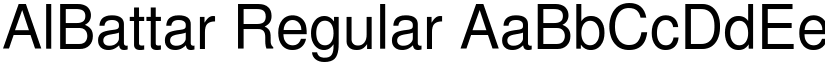 AlBattar Regular font