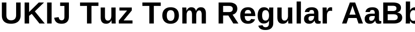 UKIJ Tuz Tom Regular font